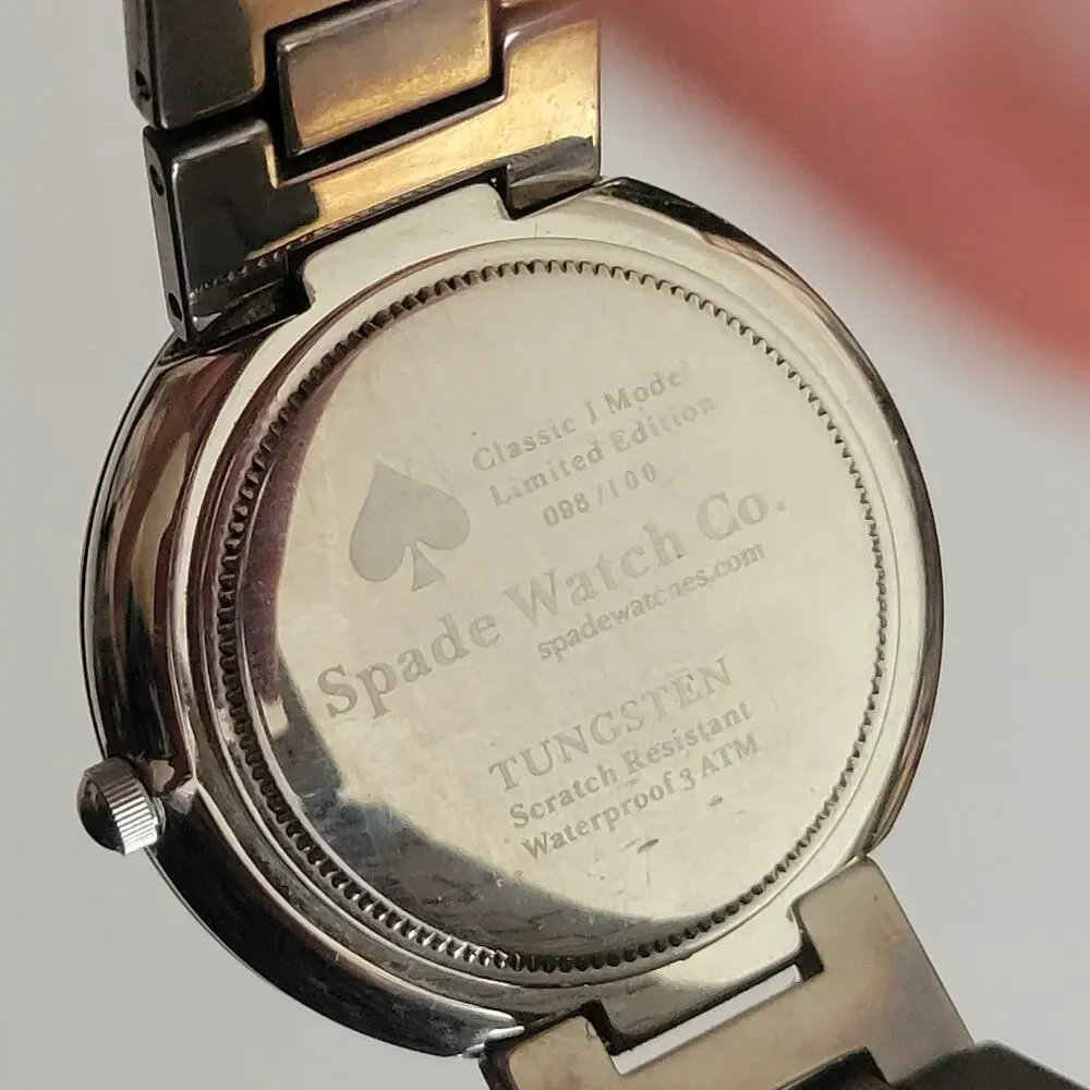 Spade Watch Co. Tungsten Classic I Model Limited Edition 098/100 Sapphire Watch